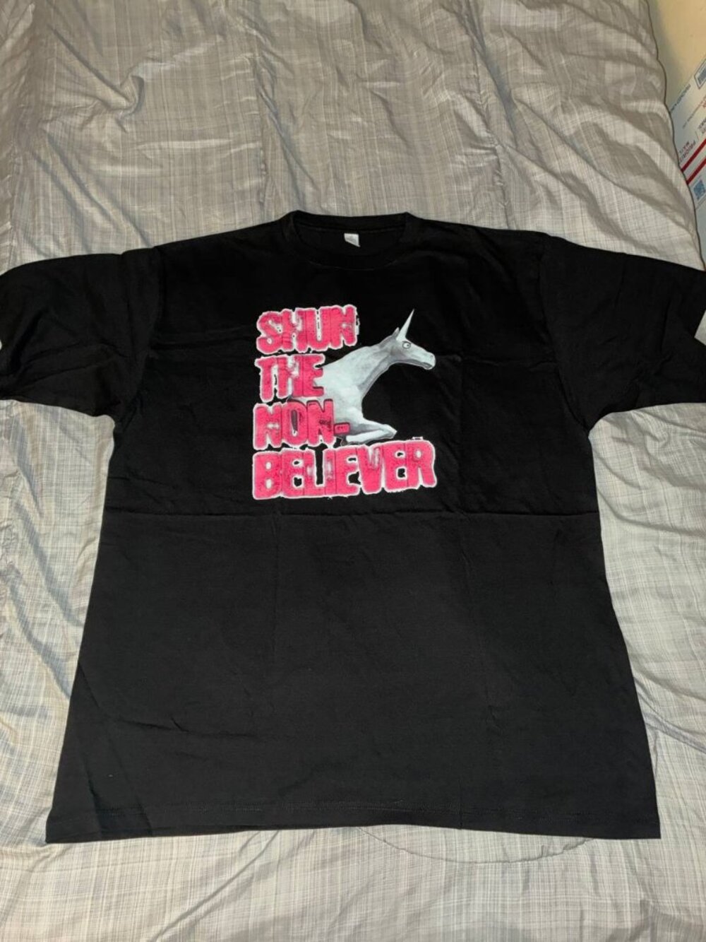 Charlie The Unicorn T-Shirt Shun The Non Believer Meme T Shirt - New Size XL